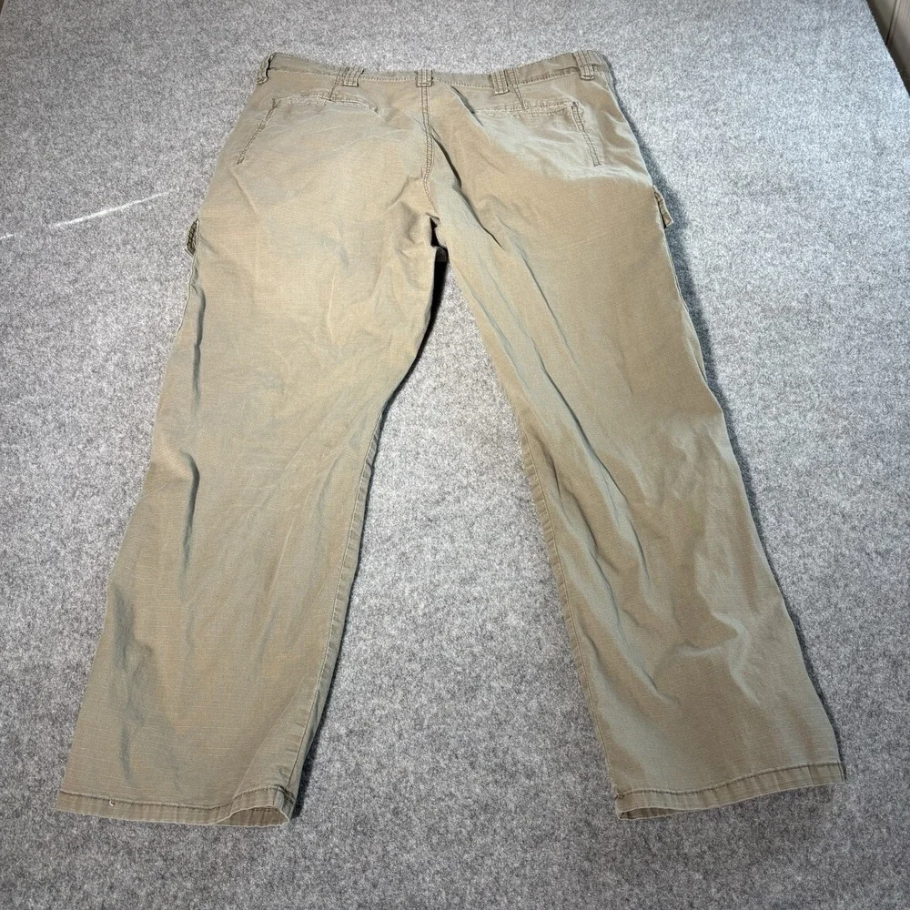 Wrangler Relaxed Fit Cargo Pants Mens 38x30 (Fits 38X28) Khaki Utility Ripstop‎